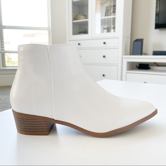 Top Moda White Ankle Boots Hyde-58 - Picture 3 of 12